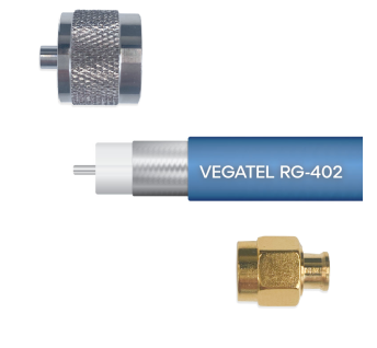 Кабельная сборка VEGATEL RG-402 (SMA-male - N-male) 0,3м