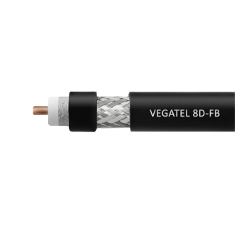Кабель коаксиальный VEGATEL 8D-FB (ГОСТ, черный) бухта 100м