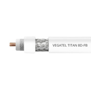 Кабельная сборка 8D/FB (Titan, белый) (N-male - N-male)