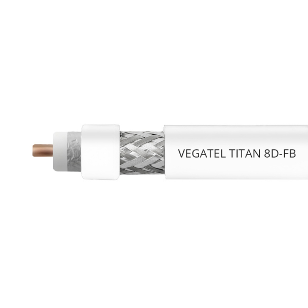 Кабельная сборка 8D/FB (Titan, белый) (N-male - N-male)